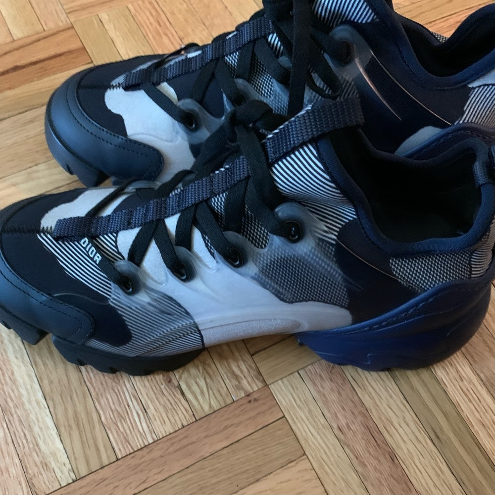 Navy Blue & Gray Sneakers